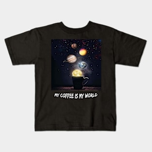 Coffee is my world ☺️ Kids T-Shirt